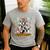 Ugly Sweater Christmas Tree Boston Terrier Dog Xmas Pajama Men's Casual T-Shirt Sport Grey