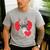 Valentine's Day Boston Terrier Men's Casual T-Shirt Sport Grey