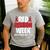 We Wear Red For Red Ribbon Week Awareness Mothers Teachers Men's Casual T-Shirt Sport Grey