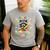 Weird Teachers Build Character Raccoon Colourful Floral Men's Casual T-Shirt Sport Grey