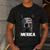 4th July Blue Heeler Dog Merica Patriotic USA Flag Cute Men's Casual T-Shirt Dark Grey