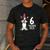6 Years Old Birthday Boston Terrier Dog Lover 6th Party Kid Men's Casual T-Shirt Dark Grey
