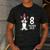 8 Years Old Birthday Boston Terrier Dog Lover 8th Party Kid Men's Casual T-Shirt Dark Grey