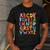 Alphabet A-Z ABC Kids Back To School Pre K Teachers Men's Casual T-Shirt Dark Grey