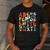 Alphabet Hi Back To School ABC Pre K Kindergarten Teacher Men's Casual T-Shirt Dark Grey Alphabet Hi Back To School ABC Pre K Kindergarten Teacher Men's Casual T-Shirt Dark Grey