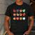 Art Apples Back To School For Teacher Student Men's Casual T-Shirt Dark Grey Art Apples Back To School For Teacher Student Men's Casual T-Shirt Dark Grey