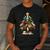 Art Christmas Tree Merry Christmas Artist Art Teacher Men's Casual T-Shirt Dark Grey Art Christmas Tree Merry Christmas Artist Art Teacher Men's Casual T-Shirt Dark Grey