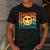 Back To School Groovy Smile Preschool Teachers Students Kids Men's Casual T-Shirt Dark Grey