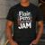 Back To School Teacher Flair Pens Are My Jam Men's Casual T-Shirt Dark Grey