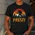 Bigfoot Sasquatch Prost Retro Bavarian Oktoberfest Men Women Men's Casual T-Shirt Dark Grey