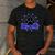 Blue Bobcats School Spirit Coquette Bow Mascot Teacher Men's Casual T-Shirt Dark Grey