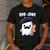 Boo Jour Ghost French Teacher Vintage Teacherlife Groovy Men's Casual T-Shirt Dark Grey