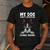 Boston Terrier American Gentleman Dog Lover I'm Well Trained Men's Casual T-Shirt Dark Grey