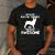 Boston Terrier Awesome Men's Casual T-Shirt Dark Grey