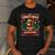 Boston Terrier My Christmas Spirit Dog Santa Claus X-Mas Men's Casual T-Shirt Dark Grey