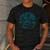 Boston Terrier Cowboy UFO Shirt Vintage Western Dog Mom Tee Men's Casual T-Shirt Dark Grey