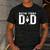 Boston Terrier Dad Of A Bostie Dad Bostie Father Men's Casual T-Shirt Dark Grey
