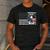Boston Terrier Dog 4th Of July US American Flag Patriotic Men's Casual T-Shirt Dark Grey