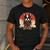 Boston Terrier Dog Japanese Style Samurai Dogs Men's Casual T-Shirt Dark Grey