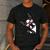 Boston Terrier Dog From Side Boston Bull Men's Casual T-Shirt Dark Grey