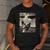 Boston Terrier Dog UFO Alien Extraterrestrial Selfie Men's Casual T-Shirt Dark Grey