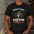 Boston Terrier Groovy World's Best Boston Mom Men's Casual T-Shirt Dark Grey