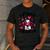Boston Terrier Heart Glasses Girls Bostie Valentines Day Men's Casual T-Shirt Dark Grey