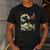 Boston Terrier Japanese Kanagawa Wave Surf Dog Men's Casual T-Shirt Dark Grey