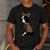 Boston Terrier Lover I Love Mom Tattoo Leopard Men's Casual T-Shirt Dark Grey