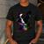 Boston Terrier Lovers Colorful Pop Art Boston Terrier Men's Casual T-Shirt Dark Grey
