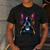 Boston Terrier Lovers Gaming Headphones Boston Terrier Men's Casual T-Shirt Dark Grey