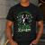 My Boston Terrier Is My Lucky Charm Paw Dog St Patrick's Day Men's Casual T-Shirt Dark Grey