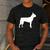 Boston Terrier Men's Casual T-Shirt Dark Grey