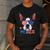 Boston Terrier Merica 4th Of July T Shirt Men Boys Dog Puppy Men's Casual T-Shirt Dark Grey