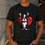 Boston Terrier Mom Dad Bostie Dog Lover Valentines Day Men's Casual T-Shirt Dark Grey