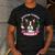 Boston Terrier Mom Mother's Day Men's Casual T-Shirt Dark Grey