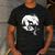 Boston Terrier And Moon Halloween Costume Dog Lover Men's Casual T-Shirt Dark Grey