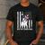 Boston Terrier Papa Cool Dog Lover USA American Flag Men Women Men's Casual T-Shirt Dark Grey
