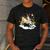Boston Terrier Riding Unicorn Boys Girls Kids Rainbow Men's Casual T-Shirt Dark Grey
