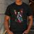 Boston Terrier Splash Men's Casual T-Shirt Dark Grey