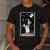 Boston Terrier Tarot Card Star With The Moon Men Women Kids Men's Casual T-Shirt Dark Grey