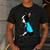 Boston Terrier Tattoos I Love Mom Men's Casual T-Shirt Dark Grey