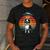 Boston Terrier UFO Alien Boston Terrier Dog Mom Dad Men's Casual T-Shirt Dark Grey