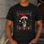Boston Terrier Ugly Christmas Sweater Xmas For Adults Kids Men's Casual T-Shirt Dark Grey