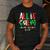 All Calm Said No Teacher Teacher Christmas Lights Men's Casual T-Shirt Dark Grey