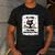 Cat It's Fine I'm Fine Everything Is Fine Teacher Life Men's Casual T-Shirt Dark Grey