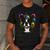 Celebration Event Birthday Party Boston Terrier Men's Casual T-Shirt Dark Grey