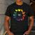 Chicken Themed Color Wheel Educational Art Teacher Artist Men Women Girls Kids Men's Casual T-Shirt Dark Grey