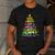 Christmas Tree Made Of Crayons School Teacher Life Student Men's Casual T-Shirt Dark Grey Christmas Tree Made Of Crayons School Teacher Life Student Men's Casual T-Shirt Dark Grey