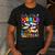 Color The World With Kindness Crayon Positivity Teacher Men's Casual T-Shirt Dark Grey Color The World With Kindness Crayon Positivity Teacher Men's Casual T-Shirt Dark Grey